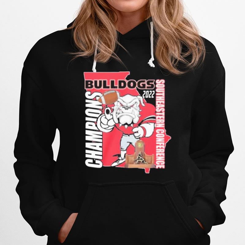 Uga Georgia Bulldogs 2022 Southeastern Conference Champions Hoodie