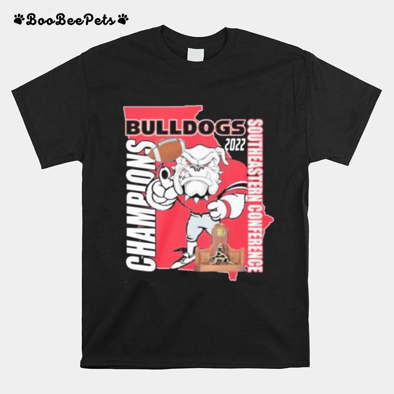 Uga Georgia Bulldogs 2022 Southeastern Conference Champions T-Shirt