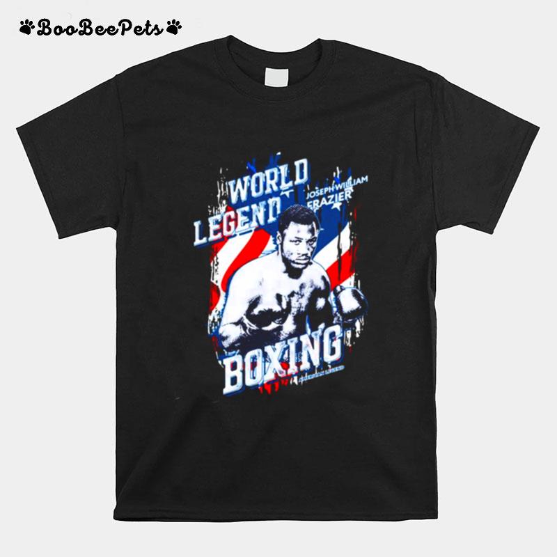 Uk Flag Design Joe Frazier World Legend Boxing T-Shirt