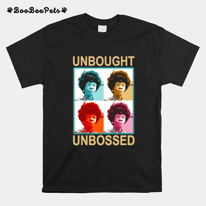 Unbought Unbossed Shirley Chisholm Retro Vintage T-Shirt