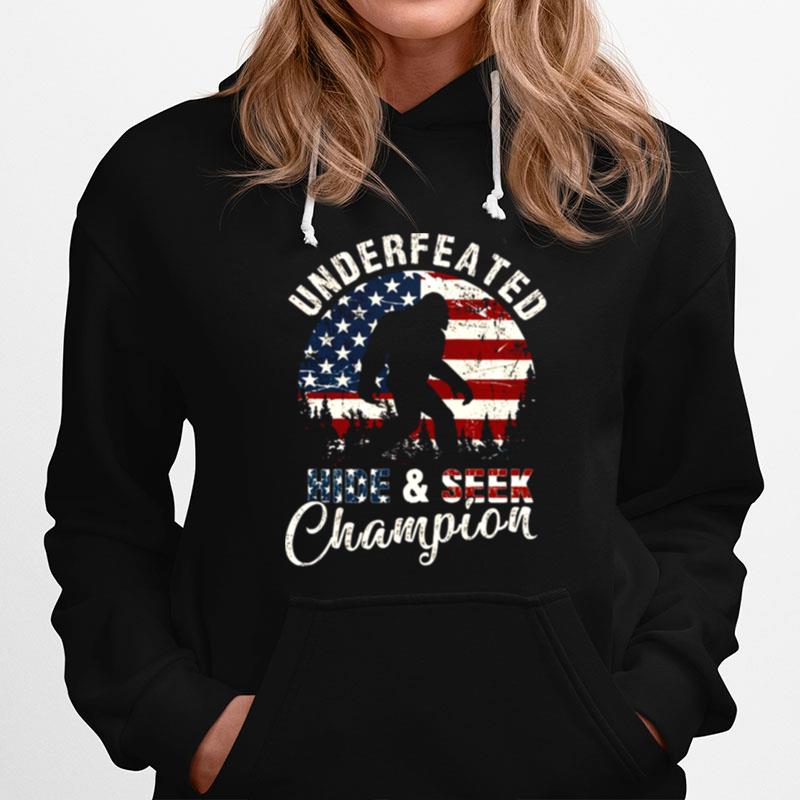 Undefeated Hide And Seek Champions Vintage American Flag Hoodie