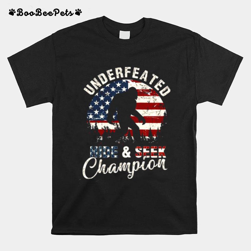 Undefeated Hide And Seek Champions Vintage American Flag T-Shirt