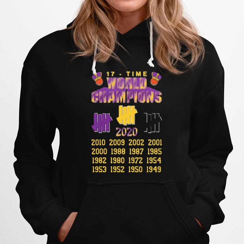 Undefeated Lakers 17 Time Champion Hoodie