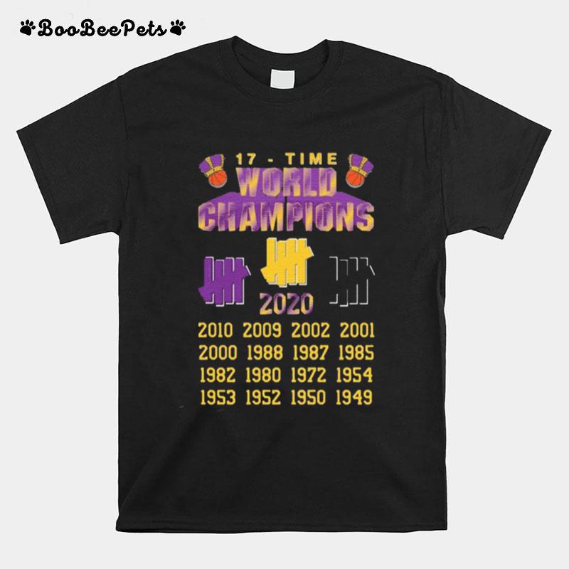 Undefeated Lakers 17 Time Champion T-Shirt