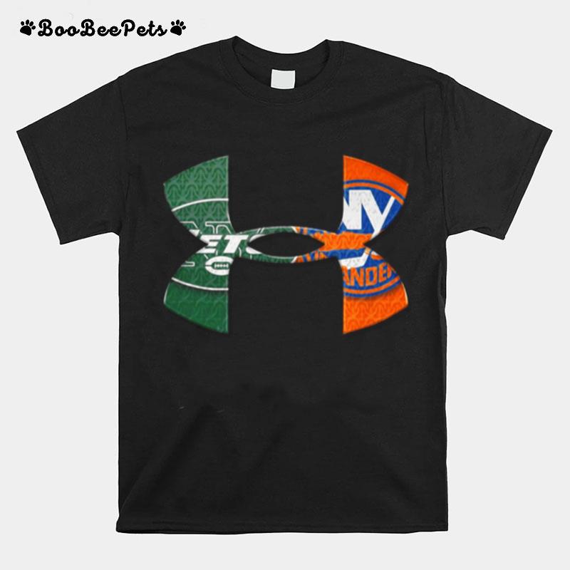 Under Armour New York Jets Vs New York Islanders T-Shirt