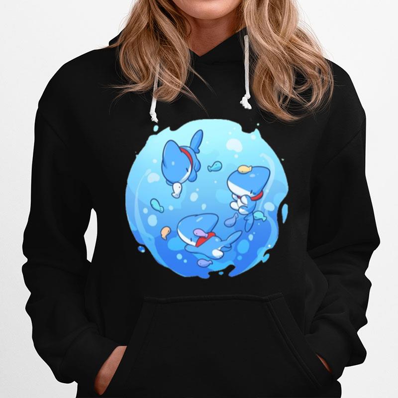 Under The Ocean Sharkdog Cartoon Hoodie