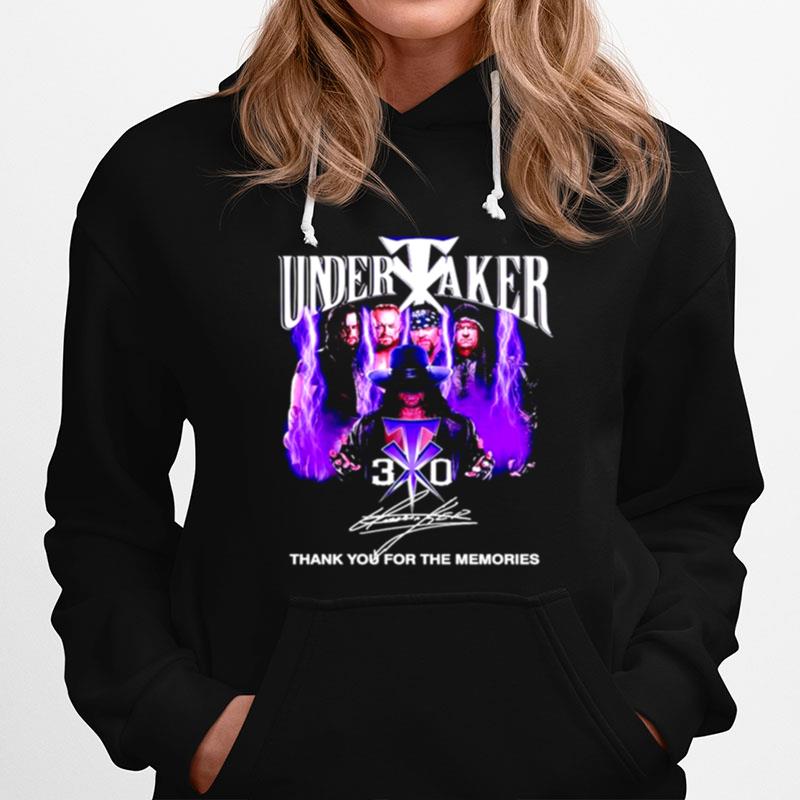 Undertaker 30 Thank You For The Memories Signature Hoodie