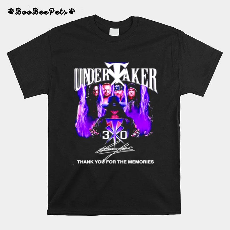 Undertaker 30 Thank You For The Memories Signature T-Shirt