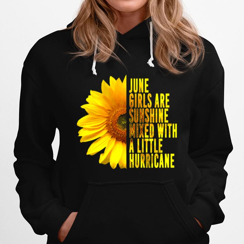 Une Girls Are Sunshine Mixed Hurricane Sunflower Hoodie