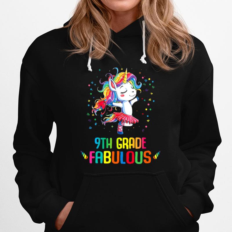 Unicorn 9Th Grade Fabulous Hoodie