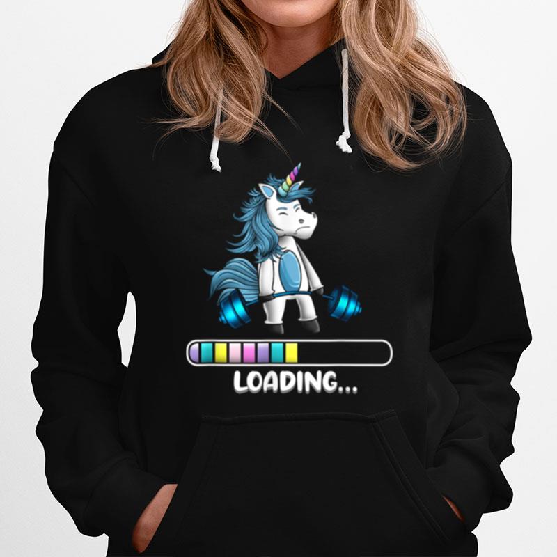 Unicorn Boy Weightlifting Love Awesome Hoodie