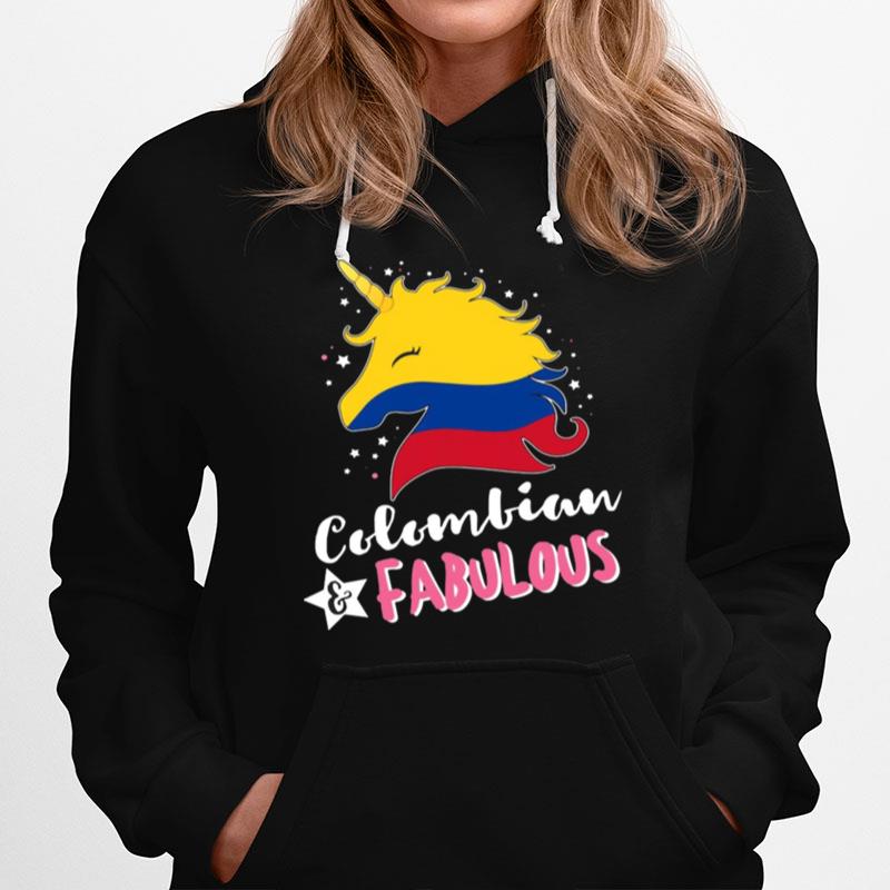 Unicorn Colombian Fabulous Colombia Flag Hoodie