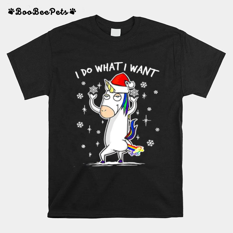 Unicorn I Do What I Want Christmas Sweater T-Shirt