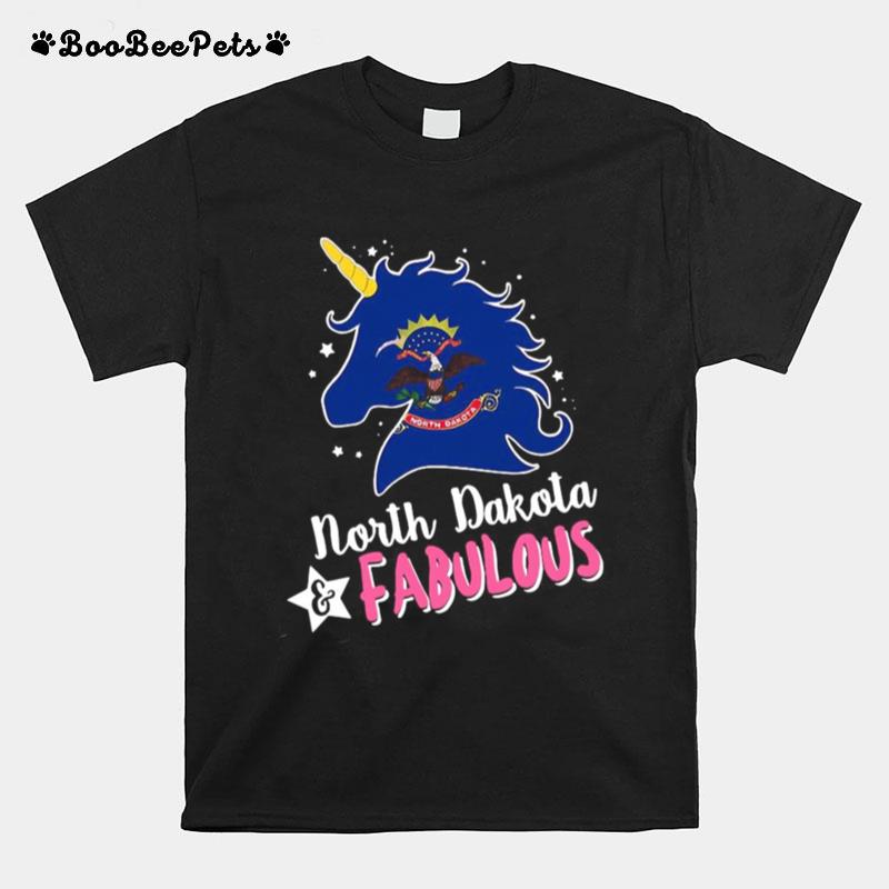 Unicorn North Dakota Fabulous T-Shirt