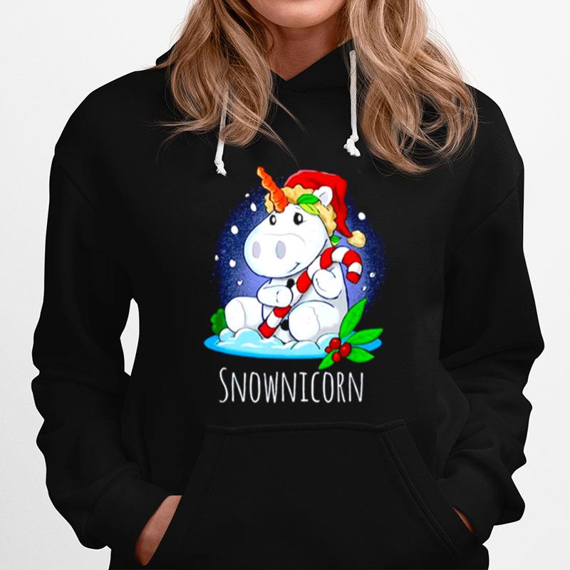 Unicorn Santa Snownicorn Christmas Hoodie
