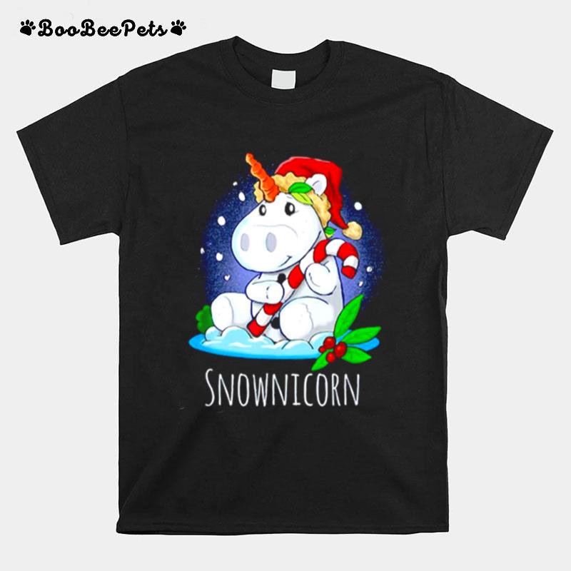 Unicorn Santa Snownicorn Christmas T-Shirt