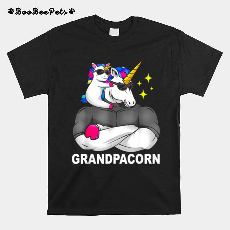 Unicorn Toddler With Grandpa T-Shirt
