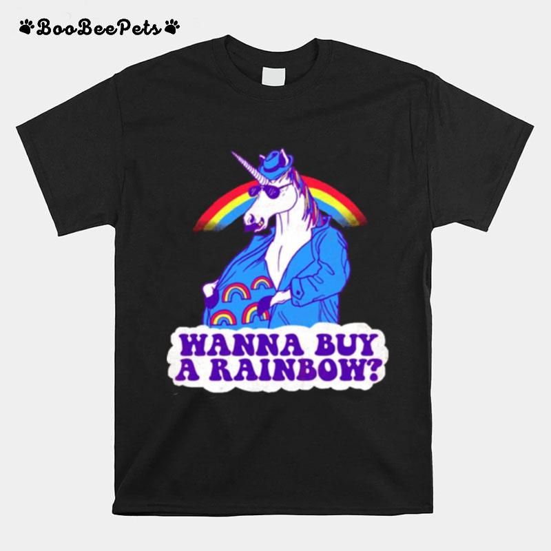 Unicorntraband Wanna Buy A Rainbow T-Shirt