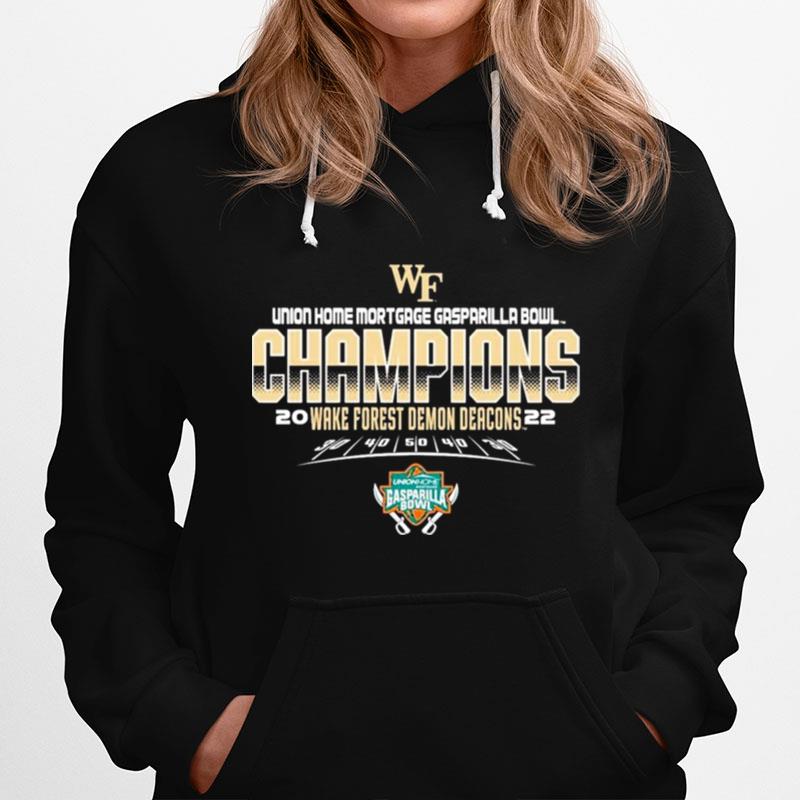 Union Home Mortgage Gasparilla Bowl Champions 2022 Wake Forest Demon Deacons Hoodie