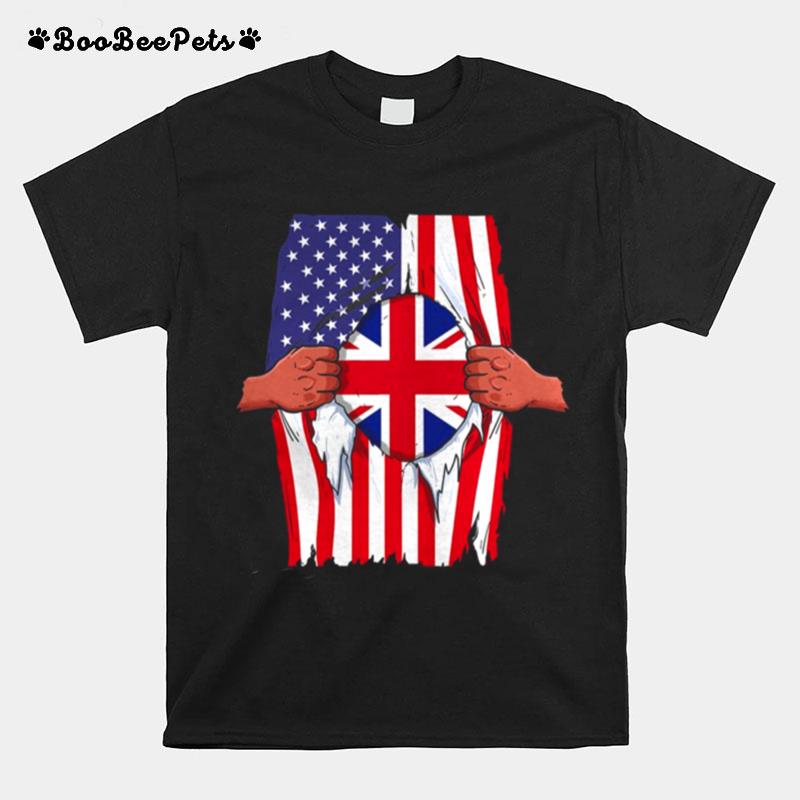 United Kingdom Flag Inside Me Home British American T-Shirt