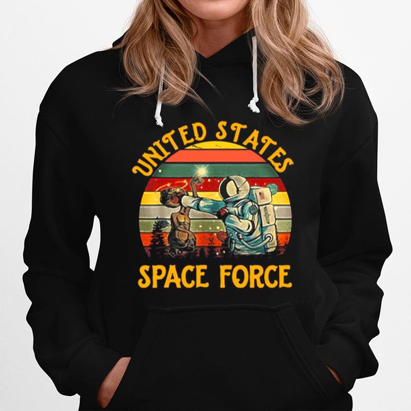 United States Space Force Punch Retro Vintage Hoodie