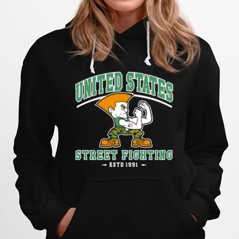 United States Street Fighting Estd 1991 Hoodie