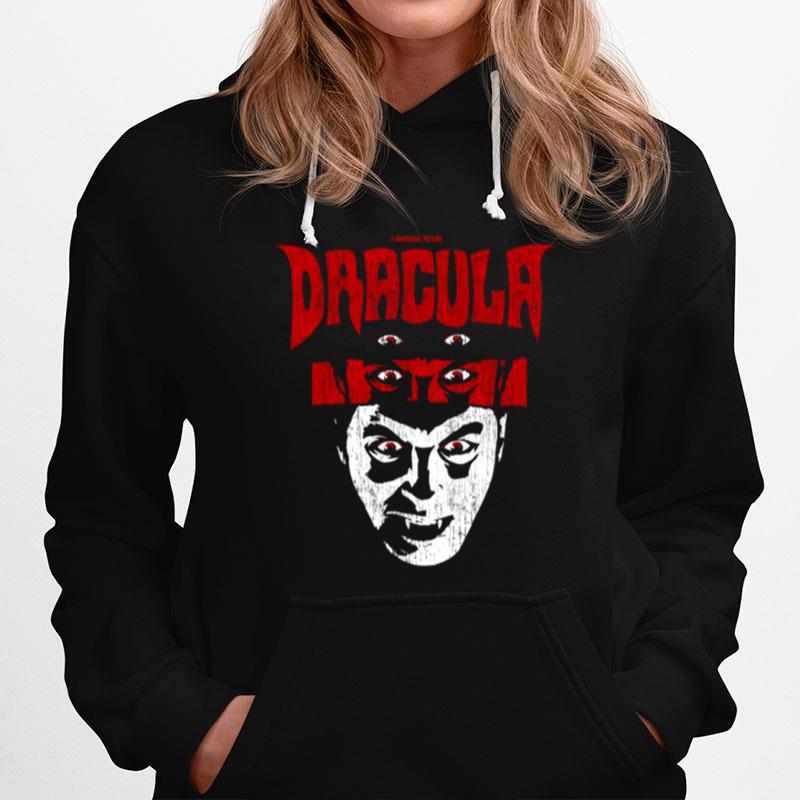 Universal Monsters Distressed Dracula Portrait Halloween Hoodie