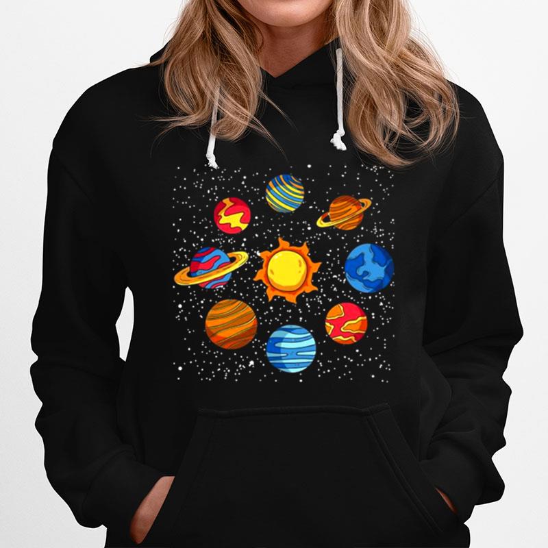 Universe Planets Gift Idea Science Lover Astronomy Hoodie