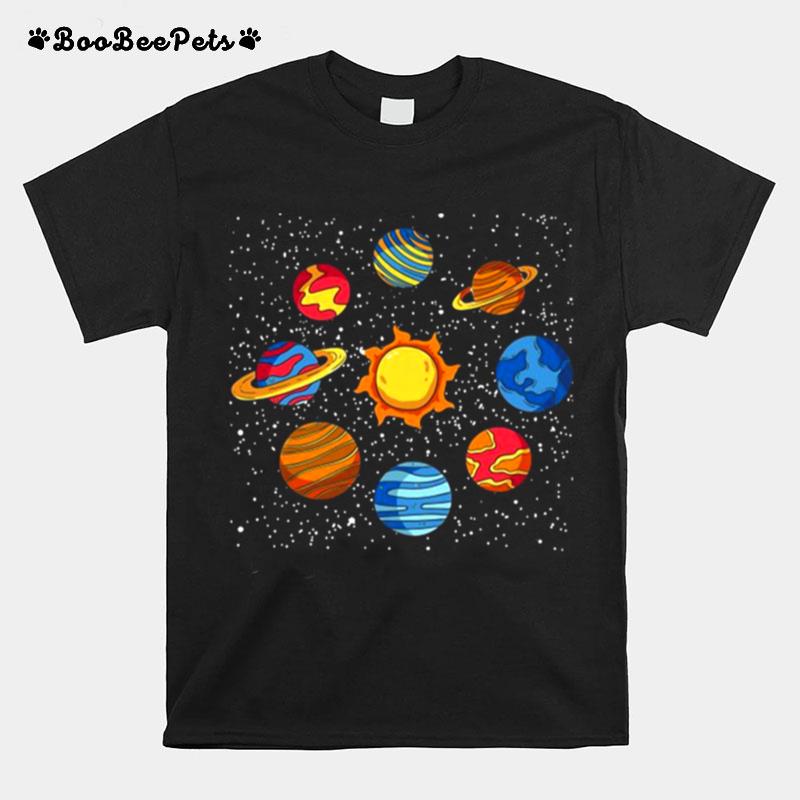 Universe Planets Gift Idea Science Lover Astronomy T-Shirt