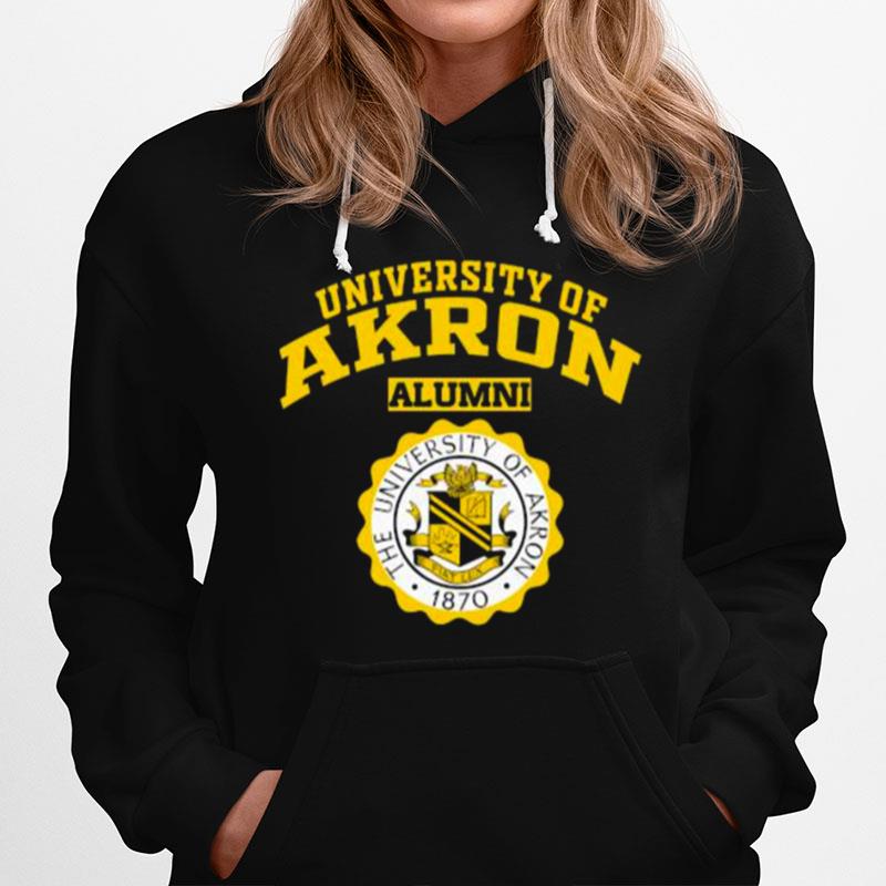 University Of Akron Alumni 1870 Logo Hoodie