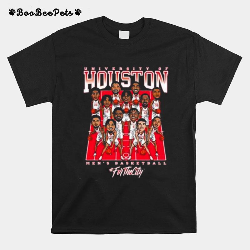University Of Houston Cougars Mens Basketball For The City 2023 T-Shirt