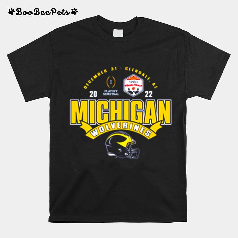 University Of Michigan Football 2022 College Football Playoff Fiesta Bowl Nickel Blitz T-Shirt