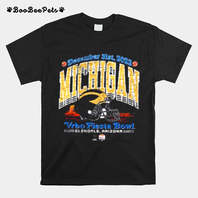 University Of Michigan Football 2022 College Football Playoff Fiesta Bowl T-Shirt