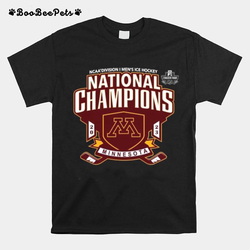 University Of Minnesota Mens Hockey 2023 Ncaa Division I National Champions T-Shirt