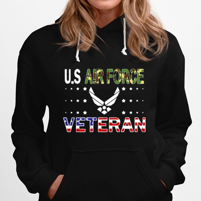 Us Air Force Veteran Flag Hoodie