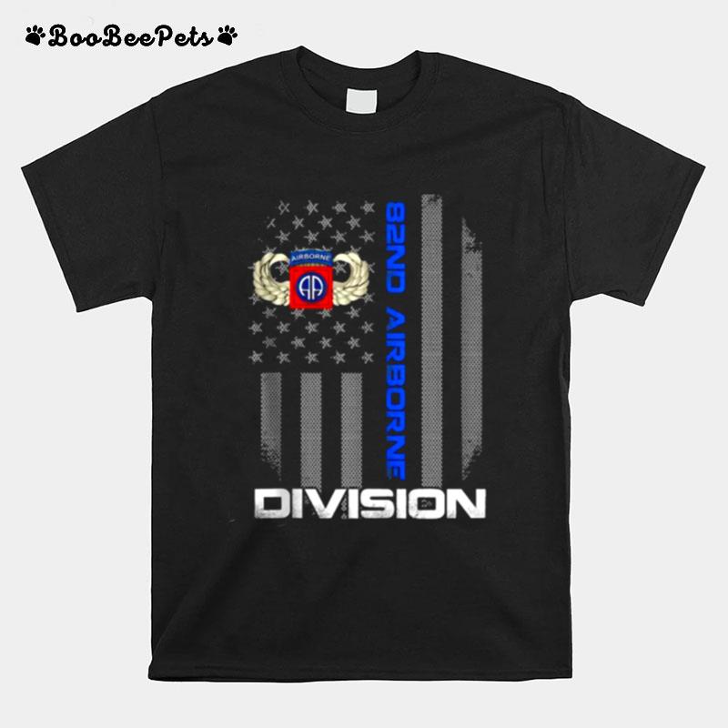 Us Army 82Nd Airborne Division American Flag Vintage T-Shirt