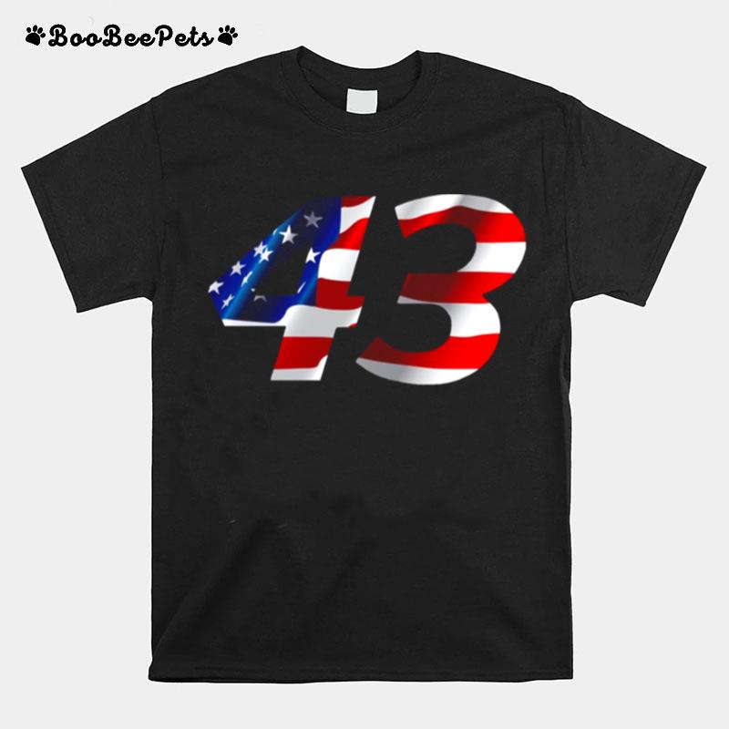 Us Flag Erik Jones Usa 43 T-Shirt