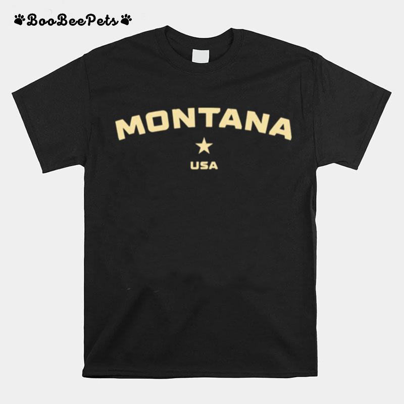 Us States Montana Hometown Mt Homeland Patriotic American T-Shirt