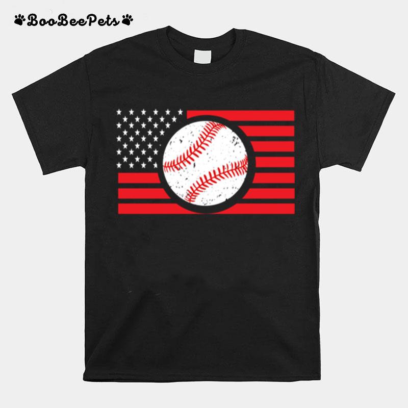 Usa American Flag Baseballin Coach Pro High School Baseball T-Shirt