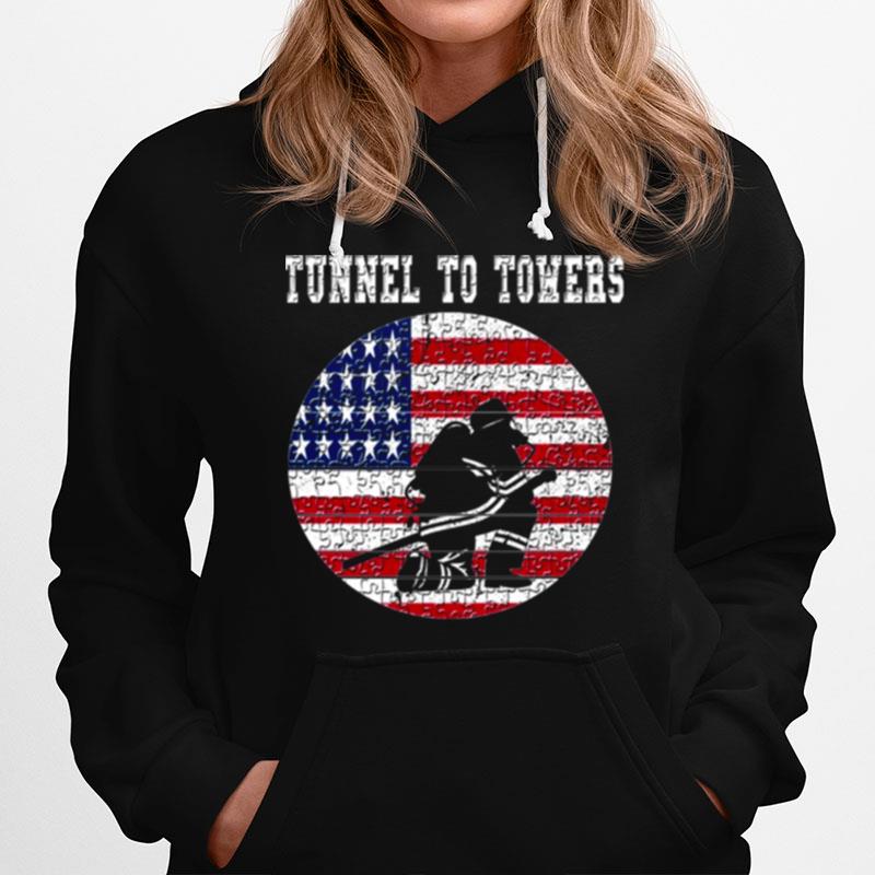 Usa Flag Tunnel To Towers Trending Vintage Hoodie