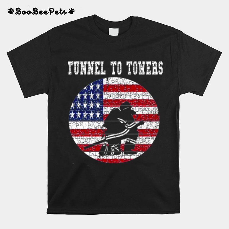 Usa Flag Tunnel To Towers Trending Vintage T-Shirt