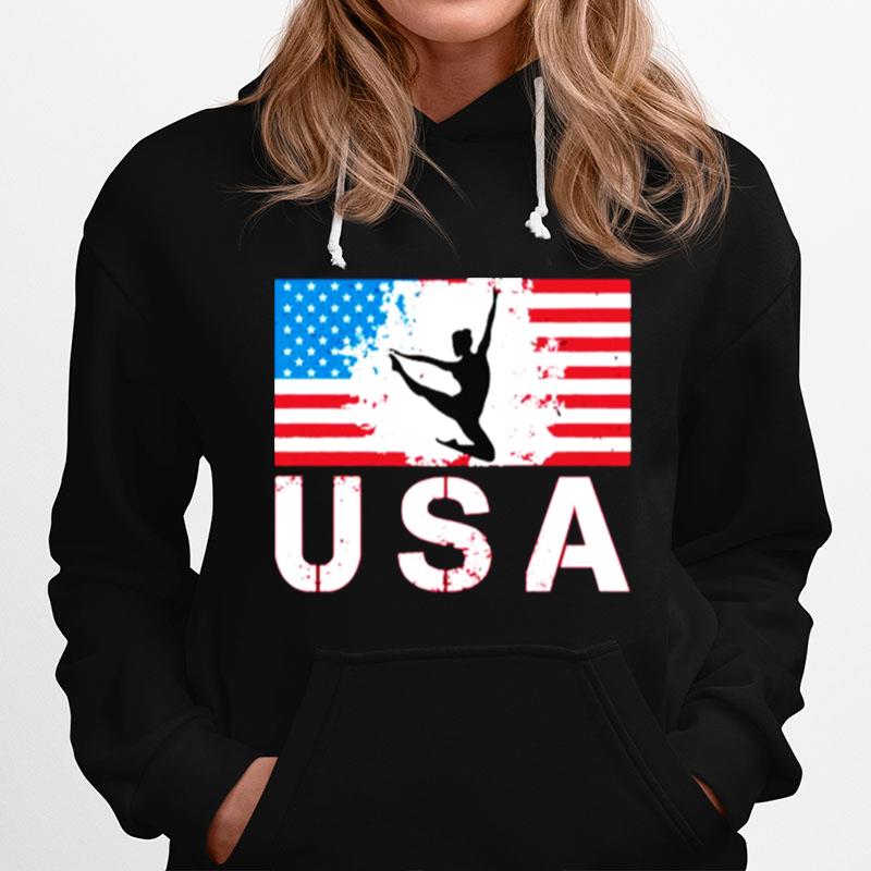 Usa Gymnastics American Flag Hoodie