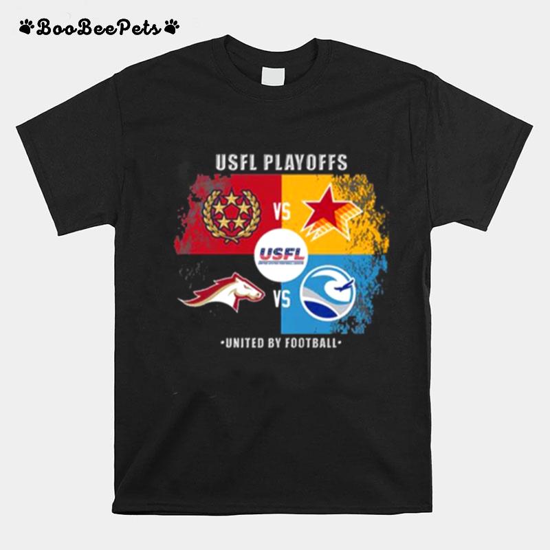 Usfl Playoffs United By Football T-Shirt