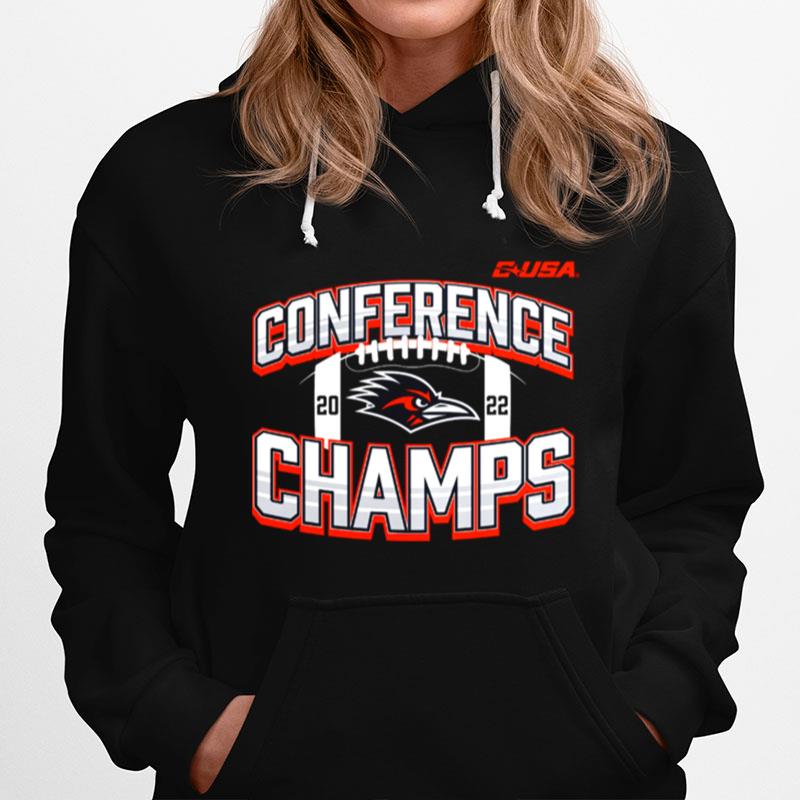 Utsa Roadrunners Fanatics Branded 2022 C Usa Football Conference Champions Icon Bold Hoodie