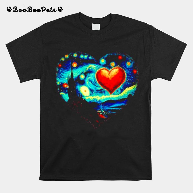 Valentine Van Gogh Starry Night T-Shirt