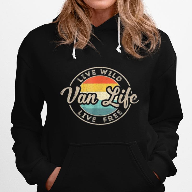 Van Life Clothing Retro Vintage Van Dwellers Vanlife Nomads Hoodie