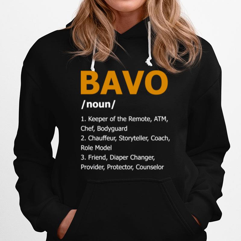 Vater Bavo Definition Vatertag Kalligraphisches Hoodie