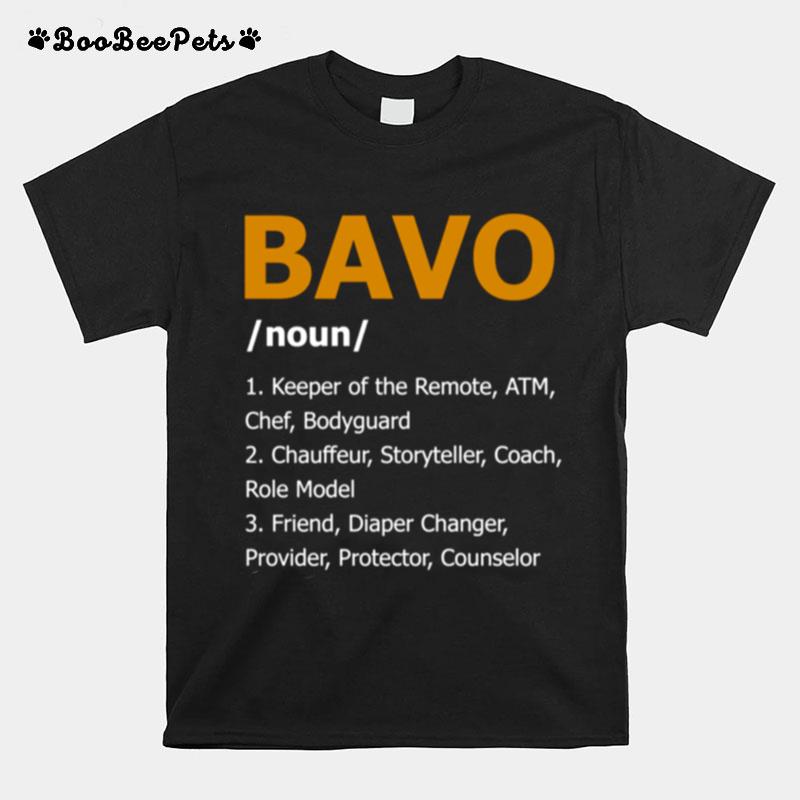 Vater Bavo Definition Vatertag Kalligraphisches T-Shirt