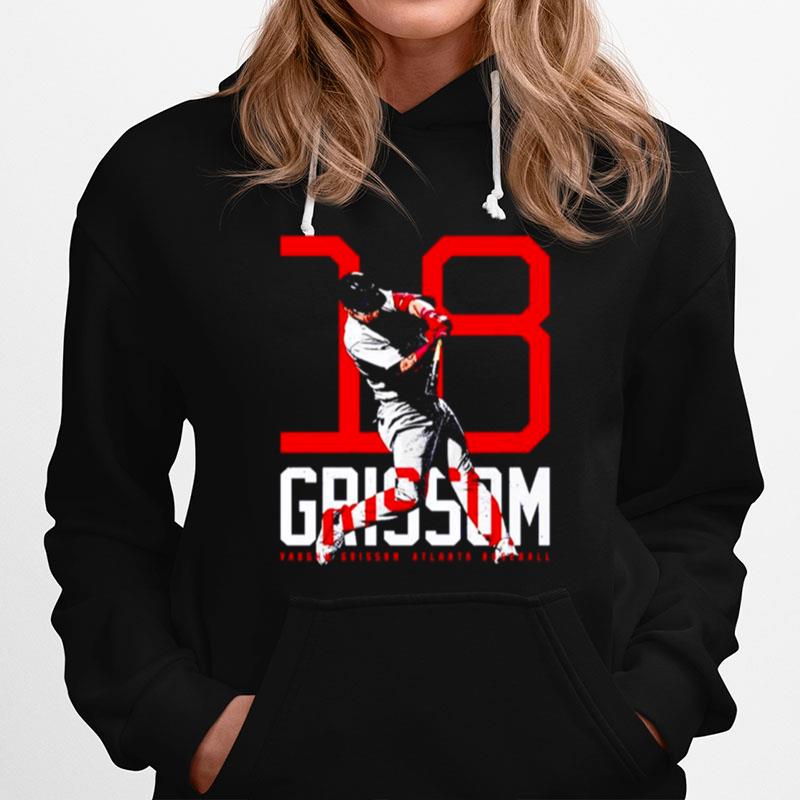 Vaughn Grissom Atlanta Braves Bold Number Hoodie