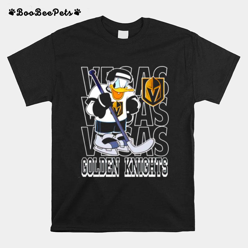 Vegas Golden Knights Disney Donald Duck T-Shirt